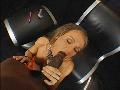 Rita Faltoyano brune kiffante mouille a fond sur cette grosse queue black